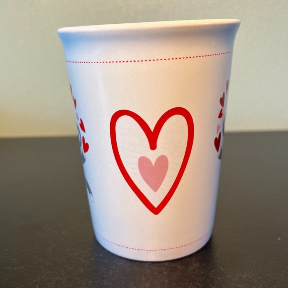 ROYAL NORFOLK Retro Sock Monkey Toy Juggling Hearts Mug  ~  LOVE ~ Hearts - Picture 2 of 7